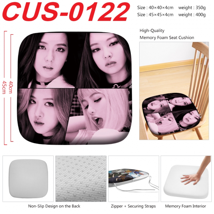 BLACK PINK Anime full-color pressure cushion 45x45x4cm CUS-0122