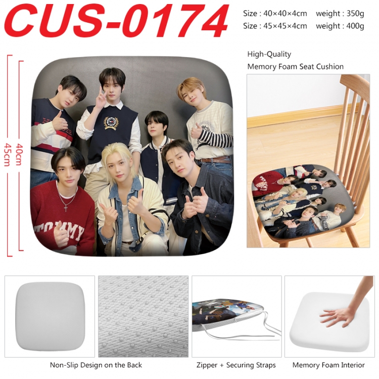 straykids Anime full-color pressure cushion 45x45x4cm CUS-0174