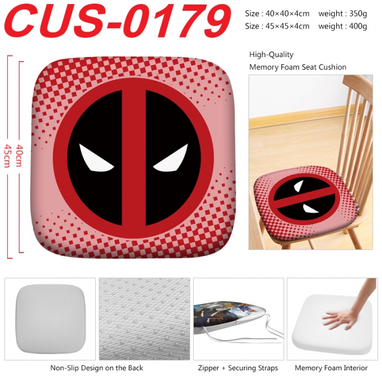 superhero Anime full-color pressure cushion 45x45x4cm  CUS-0179