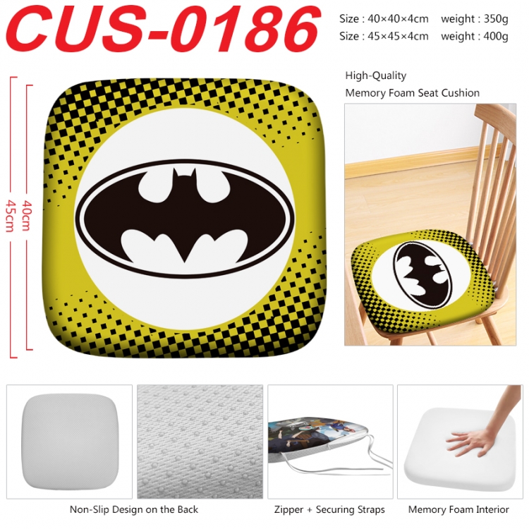 superhero Anime full-color pressure cushion 45x45x4cm CUS-0186