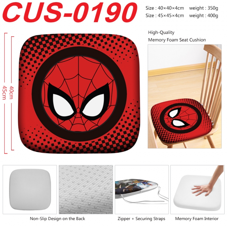 superhero Anime full-color pressure cushion 45x45x4cm CUS-0190