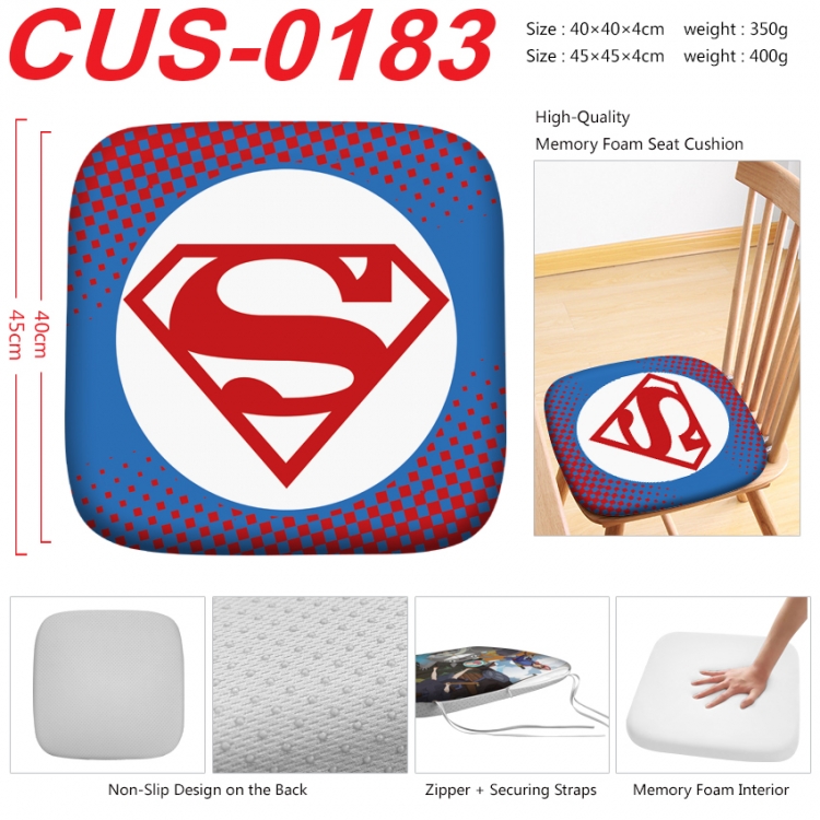 superhero Anime full-color pressure cushion 45x45x4cm CUS-0183