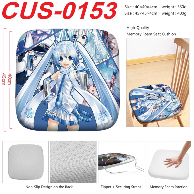 Hatsune Miku Anime full-color pressure cushion 45x45x4cm