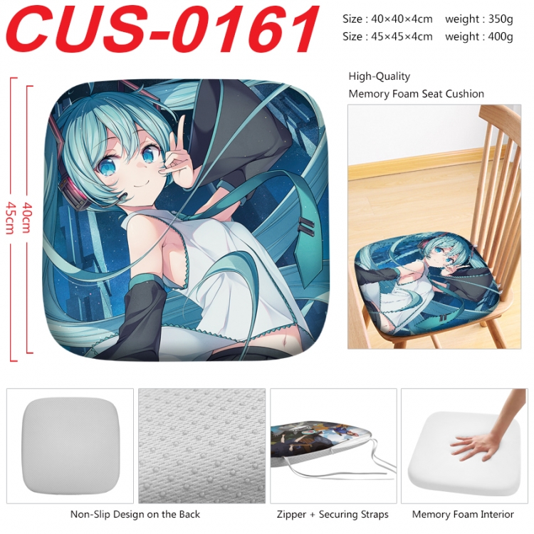 Hatsune Miku Anime full-color pressure cushion 45x45x4cm