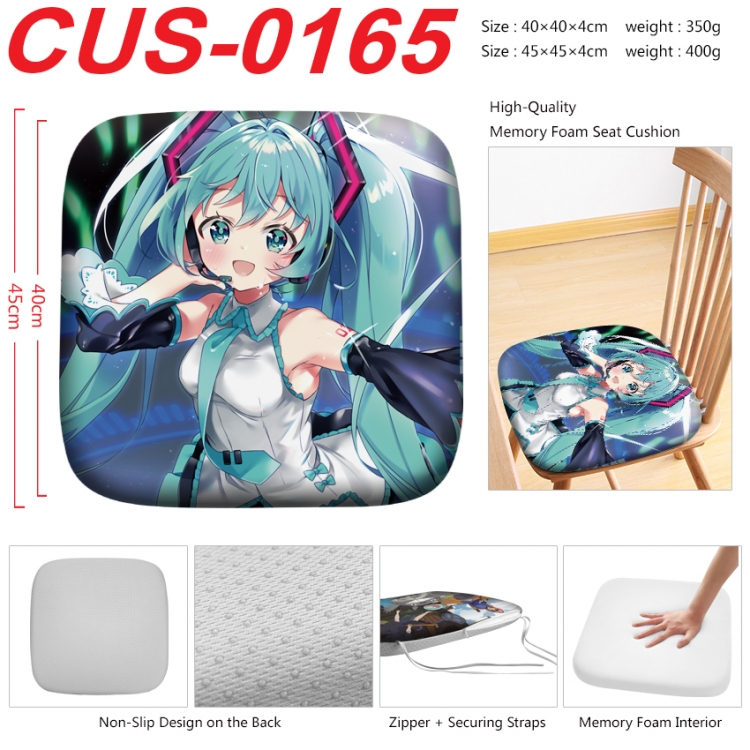 Hatsune Miku Anime full-color pressure cushion 45x45x4cm