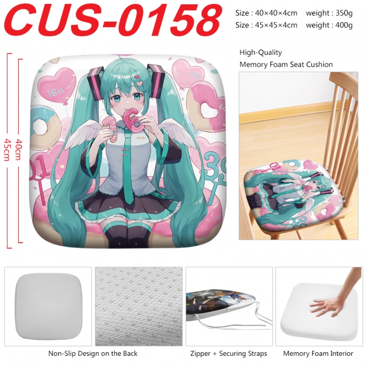 Hatsune Miku Anime full-color pressure cushion 45x45x4cm