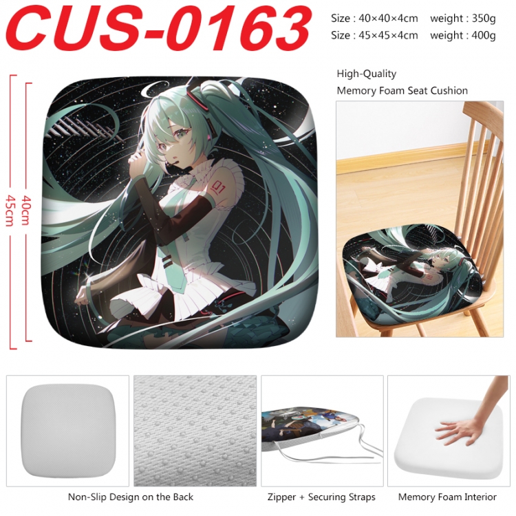 Hatsune Miku Anime full-color pressure cushion 45x45x4cm