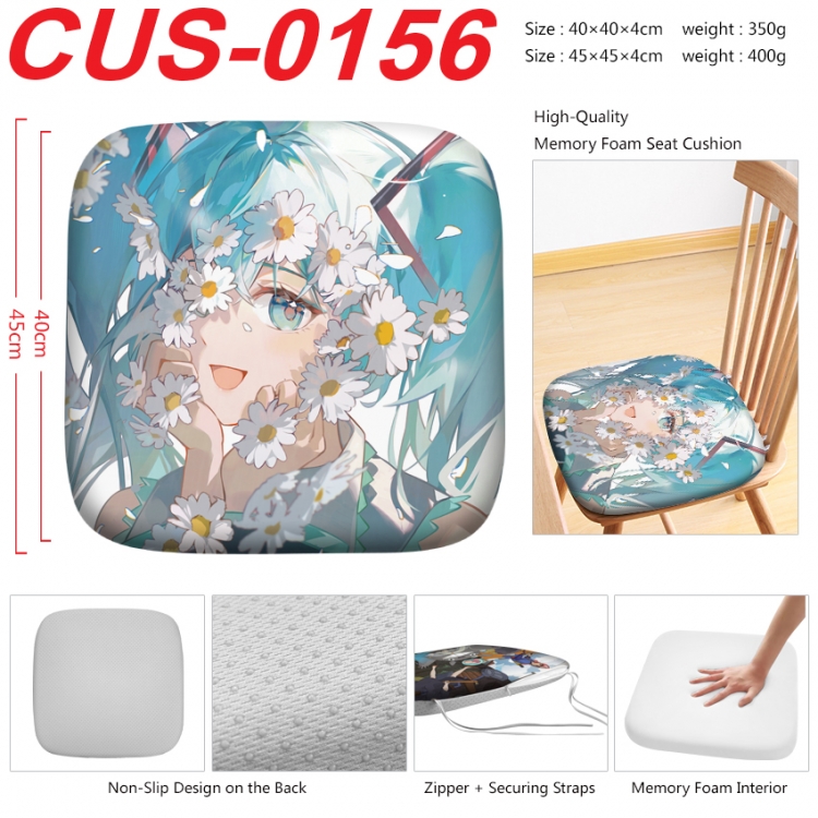 Hatsune Miku Anime full-color pressure cushion 45x45x4cm