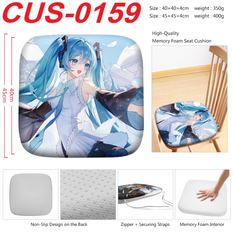 Hatsune Miku Anime full-color pressure cushion 45x45x4cm