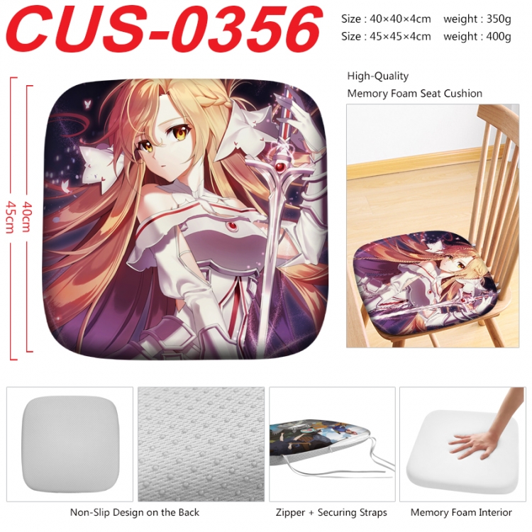 Sword Art Online Anime full-color pressure cushion 45x45x4cm  CUS-0356