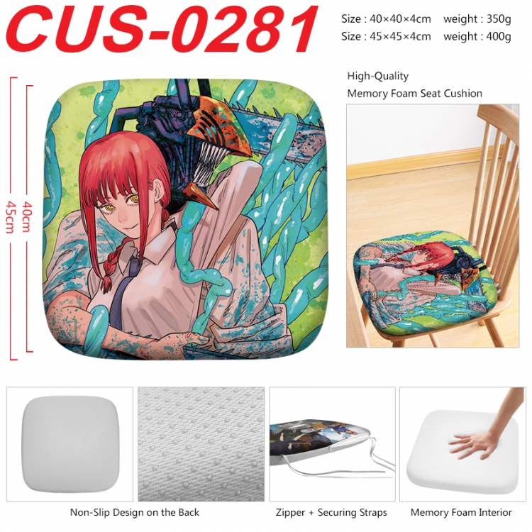 Chainsaw man Anime full-color pressure cushion 45x45x4cm  CUS-0281