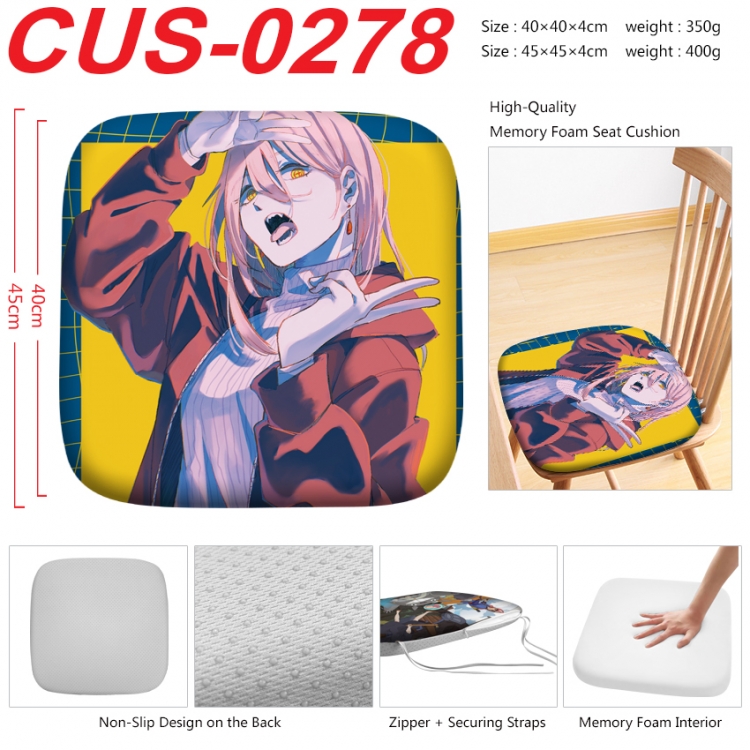 Chainsaw man Anime full-color pressure cushion 45x45x4cm CUS-0278