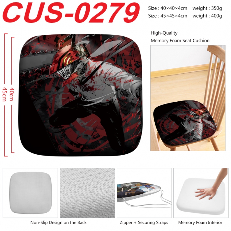 Chainsaw man Anime full-color pressure cushion 45x45x4cm  CUS-0279