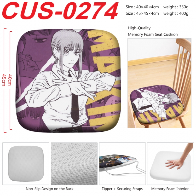 Chainsaw man Anime full-color pressure cushion 45x45x4cm CUS-0274