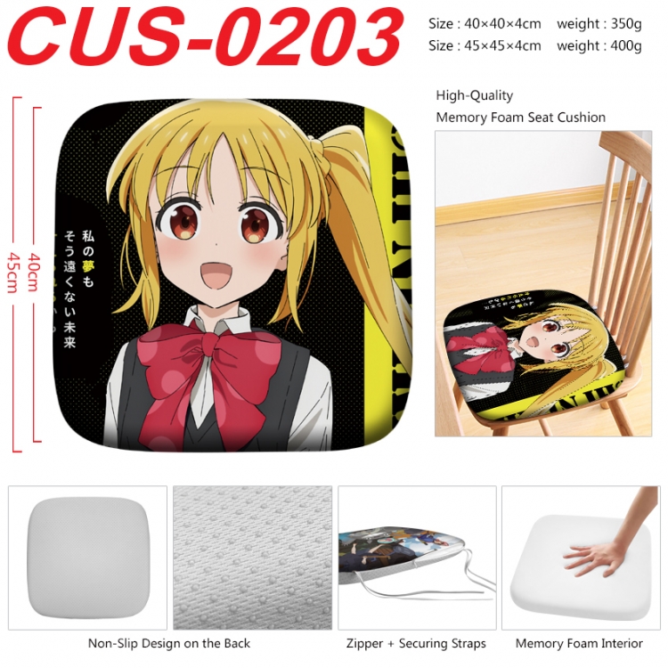 BOCCHI THE ROCK! Anime full-color pressure cushion 45x45x4cm  CUS-0203