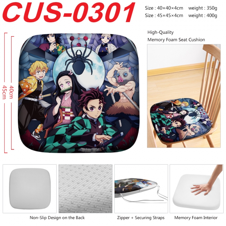 Demon Slayer Kimets Anime full-color pressure cushion 45x45x4cm  CUS-0301