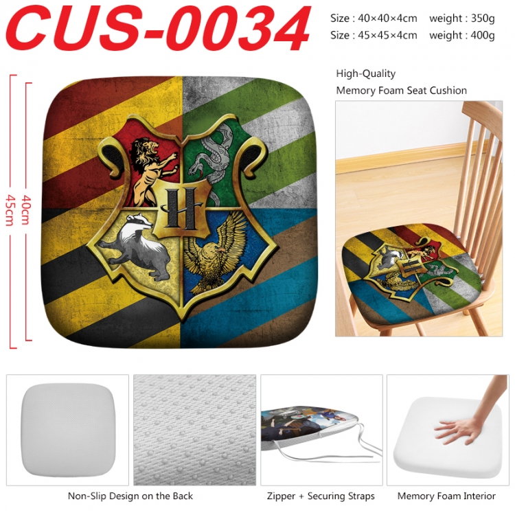 Harry Potter Anime full-color pressure cushion 45x45x4cm CUS-0034