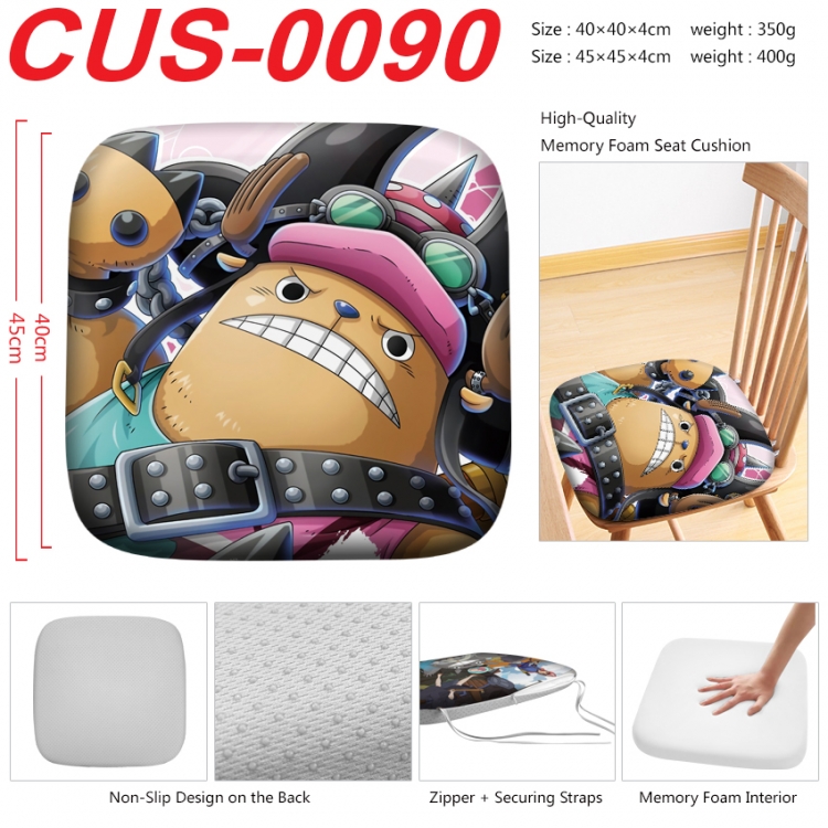 One Piece Anime full-color pressure cushion 45x45x4cm  CUS-0090