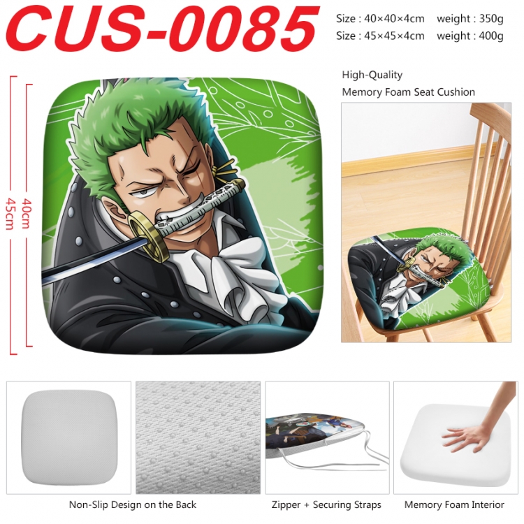 One Piece Anime full-color pressure cushion 45x45x4cm CUS-0085