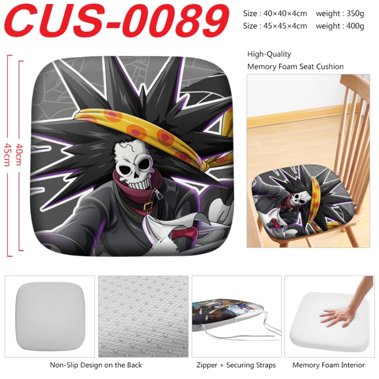 One Piece Anime full-color pressure cushion 45x45x4cm CUS-0089