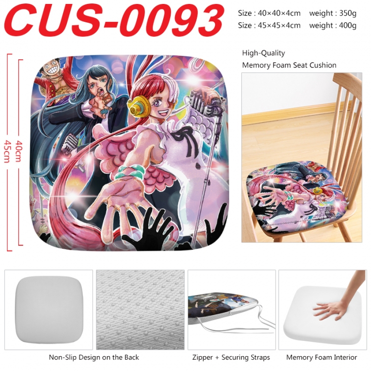 One Piece Anime full-color pressure cushion 45x45x4cm CUS-0093