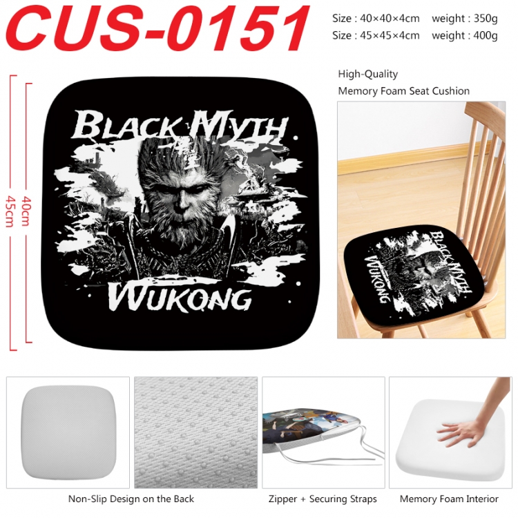 Black Myth Anime full-color pressure cushion 45x45x4cm CUS-0151