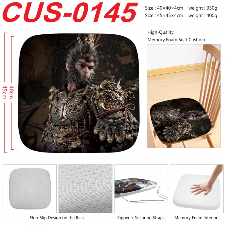 Black Myth Anime full-color pressure cushion 45x45x4cm CUS-0145