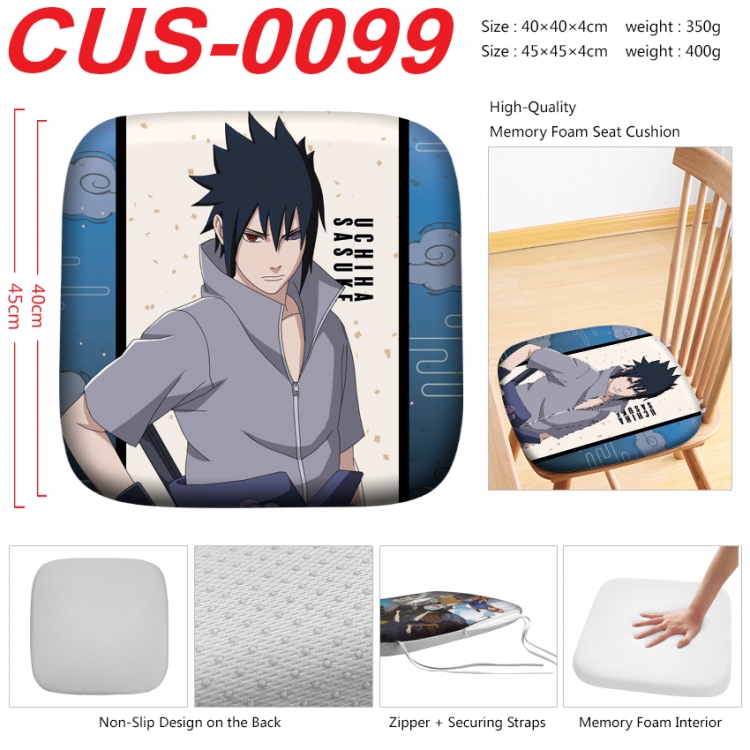 Naruto Anime full-color pressure cushion 45x45x4cm  CUS-0099