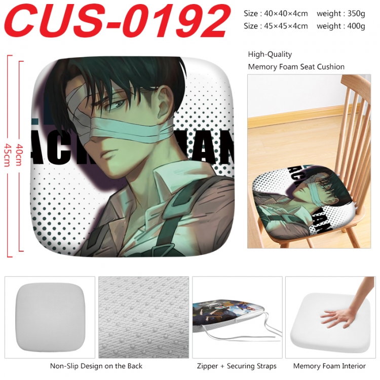 Shingeki no Kyojin Anime full-color pressure cushion 45x45x4cm CUS-0192