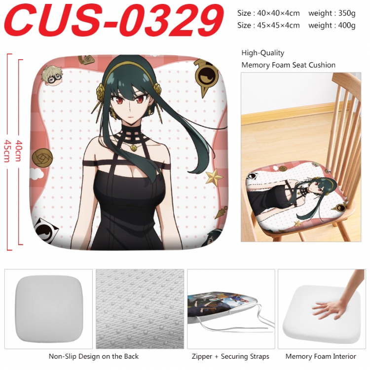 SPY×FAMILY Anime full-color pressure cushion 45x45x4cm  CUS-0329