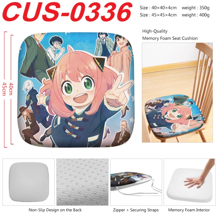 SPY×FAMILY Anime full-color pressure cushion 45x45x4cm CUS-0336