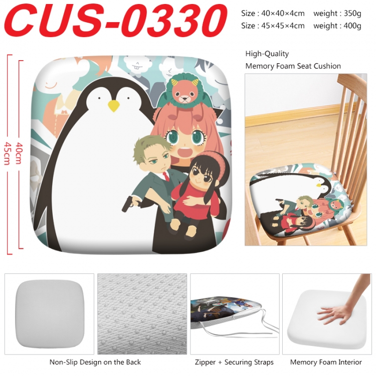 SPY×FAMILY Anime full-color pressure cushion 45x45x4cm  CUS-0330