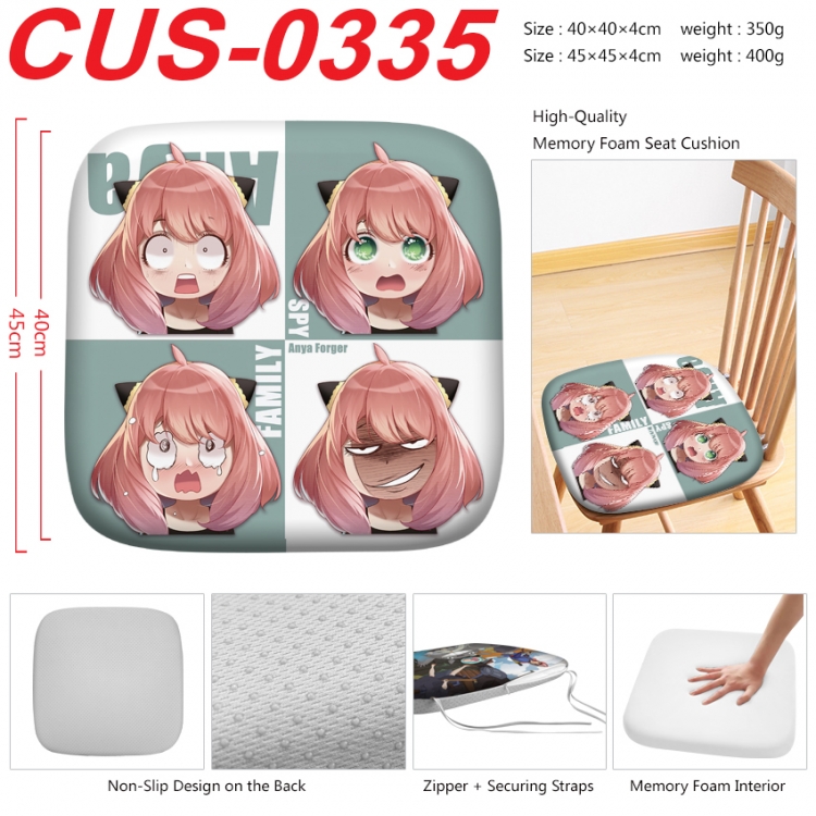 SPY×FAMILY Anime full-color pressure cushion 45x45x4cm CUS-0335