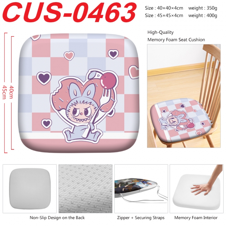 Labubu Anime full-color pressure cushion 45x45x4cm  CUS-0463