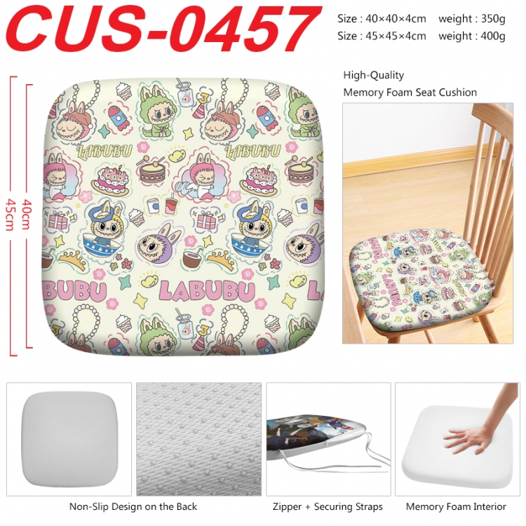 Labubu Anime full-color pressure cushion 45x45x4cm CUS-0457