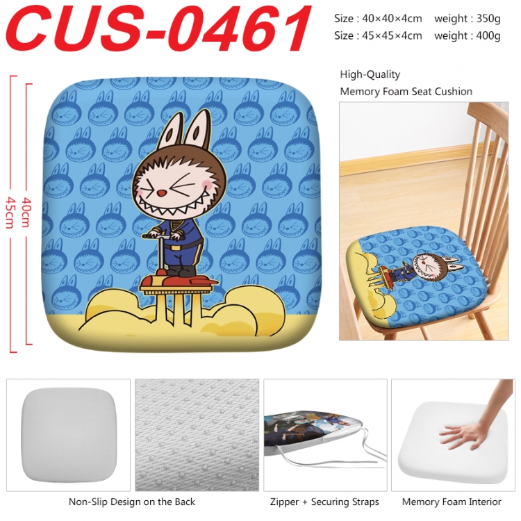 Labubu Anime full-color pressure cushion 45x45x4cm CUS-0461