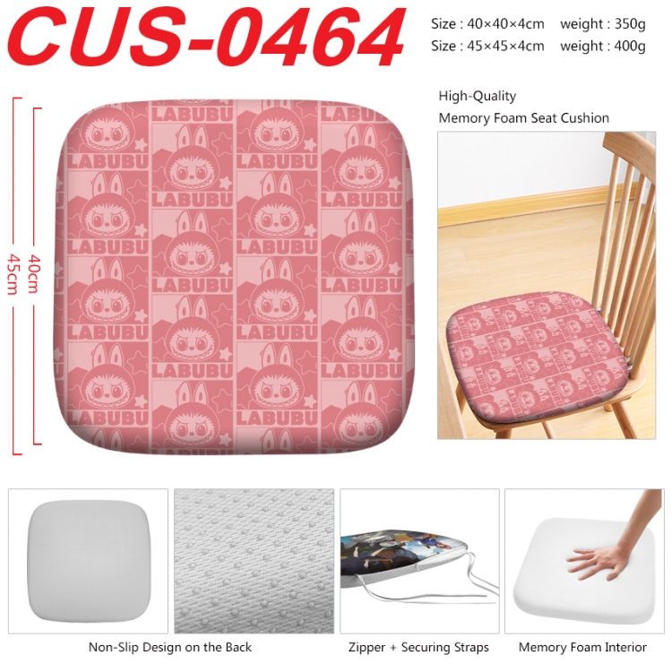 Labubu Anime full-color pressure cushion 45x45x4cm  CUS-0464