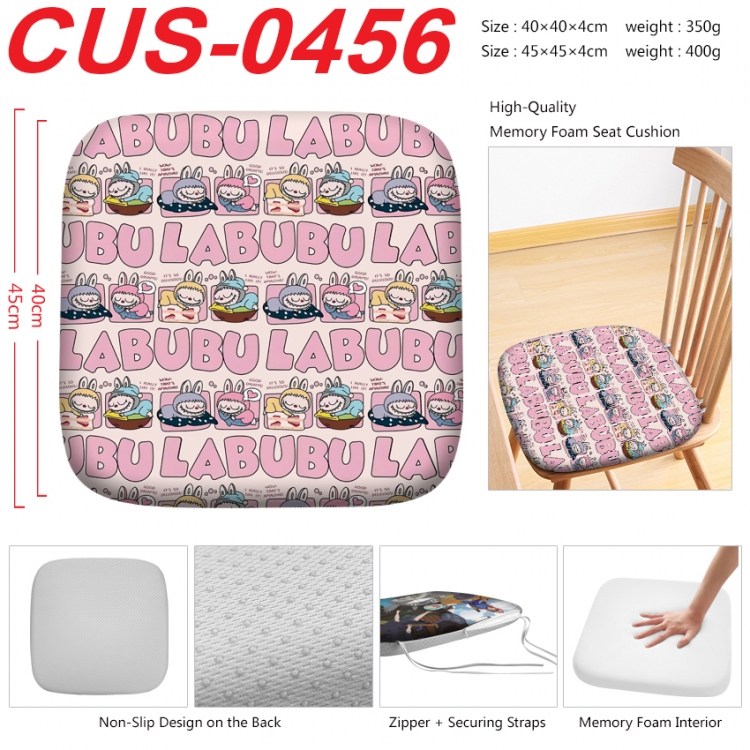 Labubu Anime full-color pressure cushion 45x45x4cm CUS-0456