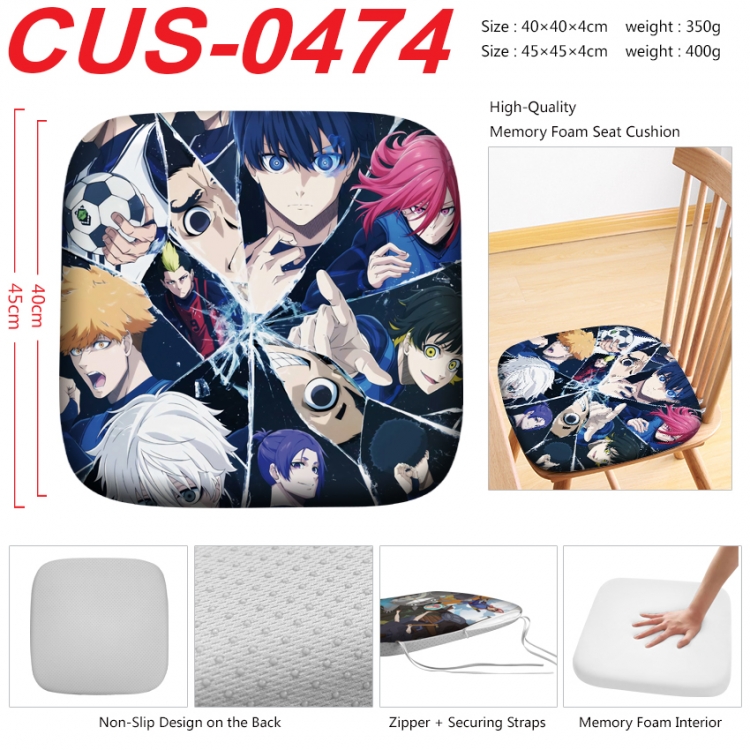 BLUE LOCK Anime full-color pressure cushion 45x45x4cm CUS-0474