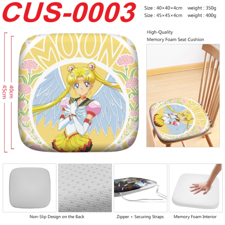 sailormoon Anime full-color pressure cushion 45x45x4cm CUS-0003