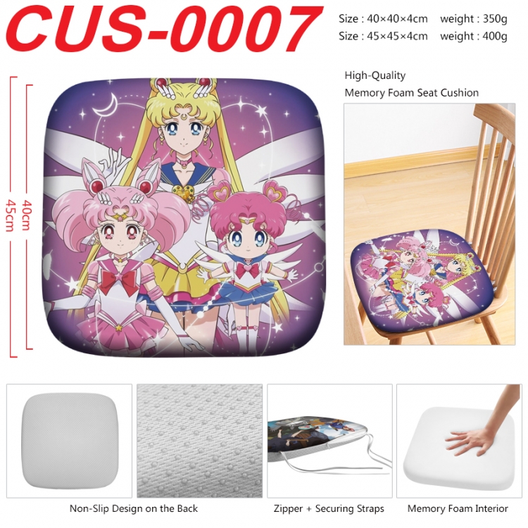 sailormoon Anime full-color pressure cushion 45x45x4cm  CUS-0007