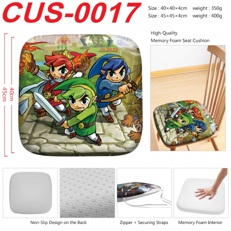 The Legend of Zelda Anime full-color pressure cushion 45x45x4cm  CUS-0017