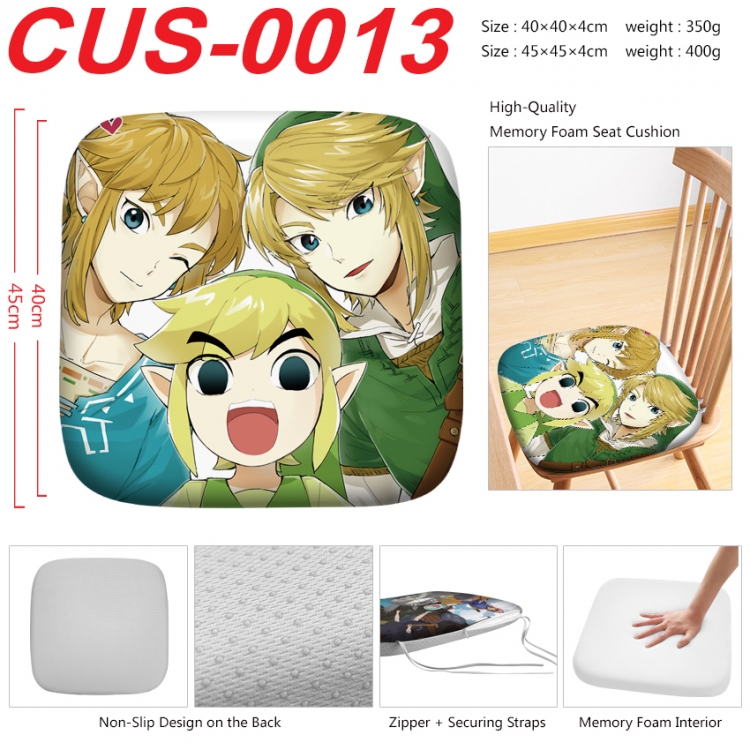 The Legend of Zelda Anime full-color pressure cushion 45x45x4cm CUS-0013