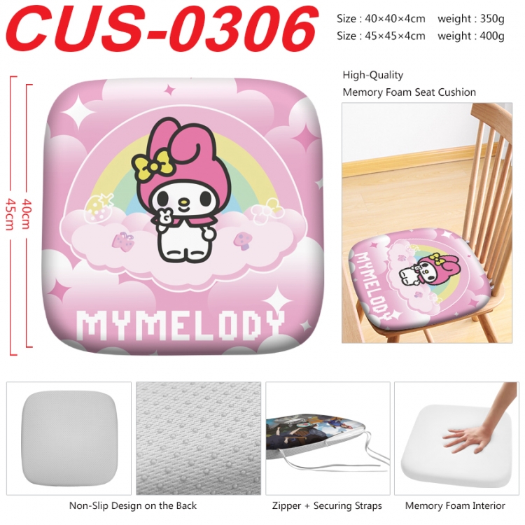 sanrio Anime full-color pressure cushion 45x45x4cm CUS-0306