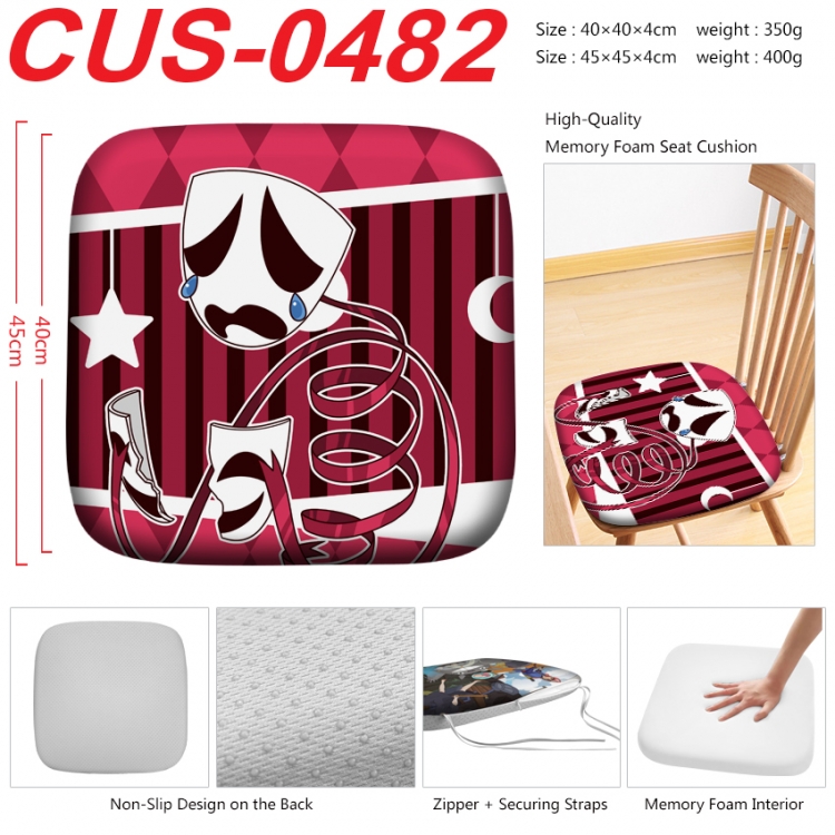 The Amazing Digital Circus Anime full-color pressure cushion 45x45x4cm CUS-0482