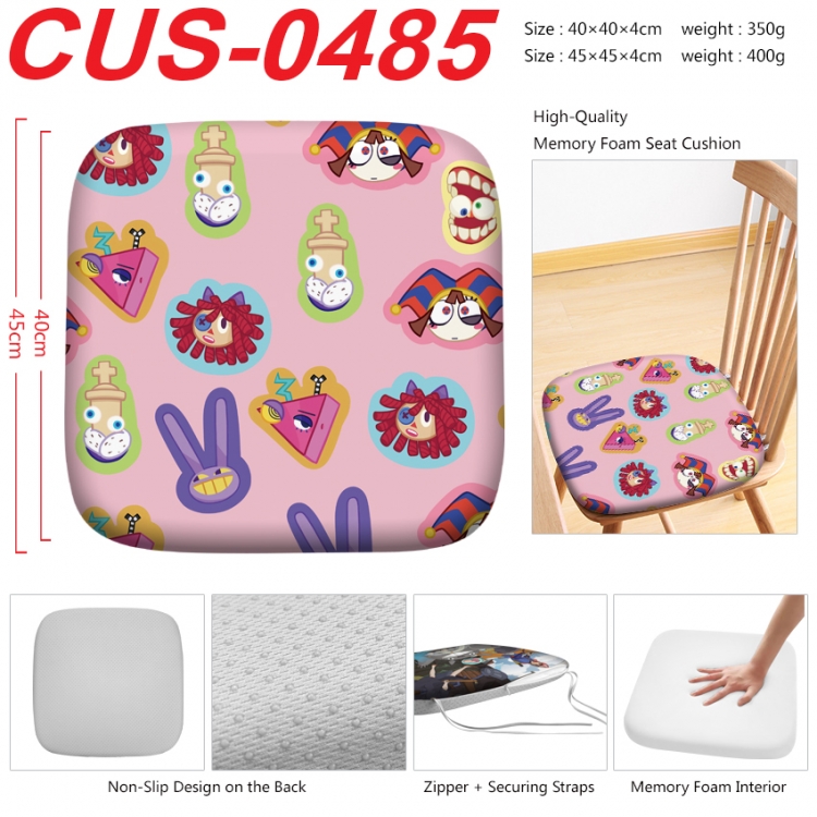 The Amazing Digital Circus Anime full-color pressure cushion 45x45x4cm CUS-0485