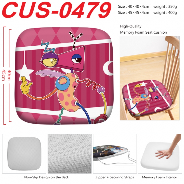 The Amazing Digital Circus Anime full-color pressure cushion 45x45x4cm CUS-0479