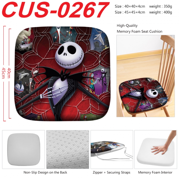 The Nightmare Before Christmas Anime full-color pressure cushion 45x45x4cm CUS-0267