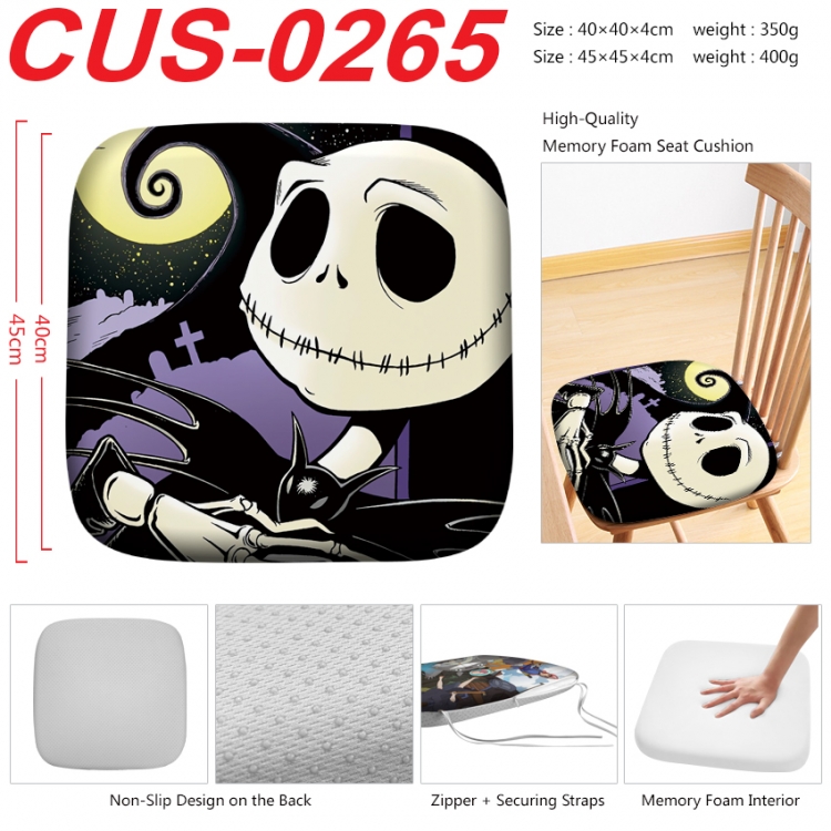 The Nightmare Before Christmas Anime full-color pressure cushion 45x45x4cm CUS-0265