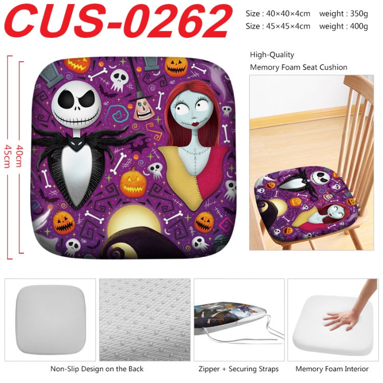 The Nightmare Before Christmas Anime full-color pressure cushion 45x45x4cm CUS-0262